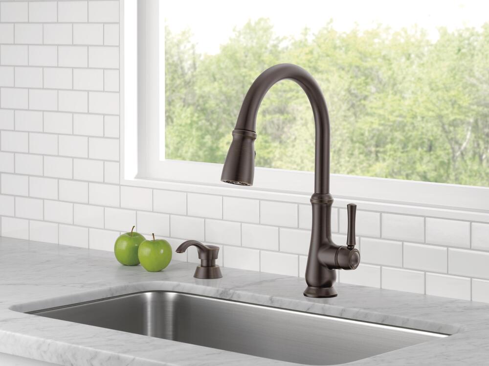 Delta® Dolman One-Handle Pull-Down Venetian Bronze Kitchen Delta® Dolman One-Handle Pull-Down Venetian Bronze Kitchen