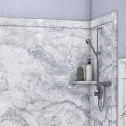 FlexStone® Elite 60"W x 32"D x 60"H Everest Bathtub Wall Surround (3 ...