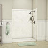FlexStone® Royale 60"W x 36"D x 80"H Botticino Cream Bathtub/Shower Wall Surround (3-Piece)