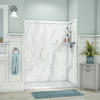 FlexStone® Royale 60"W x 36"D x 80"H Calypso Bathtub/Shower Wall Surround (3-Piece)