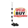 8-1/2' Black Powder Coated Rain Chain with Hanger