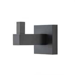 italia FL9324 Florence Series Double Robe Hook in Matte Black Mounting