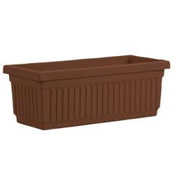 30" Brown Plastic Venetian Window Box Planter