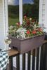 24" Brown Plastic Deck Rail Planter