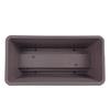 24" Brown Plastic Deck Rail Planter