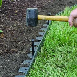 EasyFlex® 25' No-Dig Landscape Edging Kit - Black at Menards®