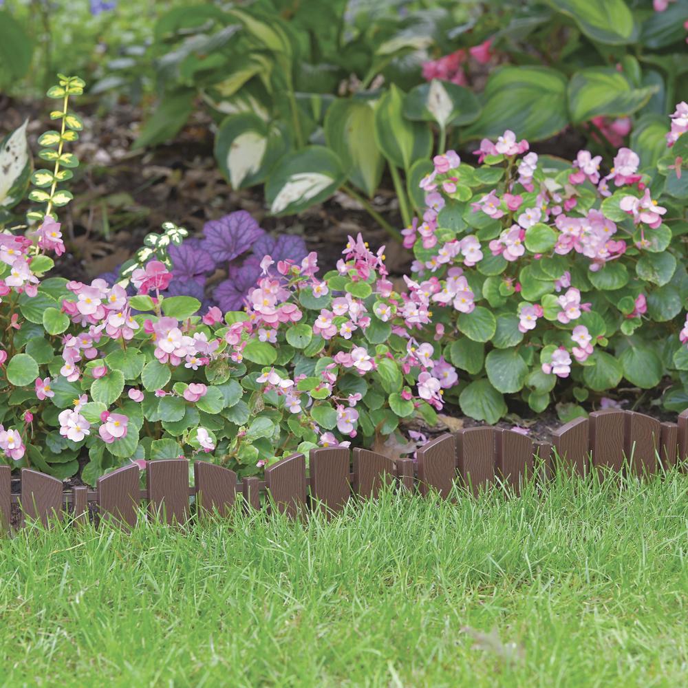 EasyFlex® 10' No-Dig Adirondack Landscape Edging - Brown EasyFlex® 10' No-Dig Adirondack Landscape Edging - Brown