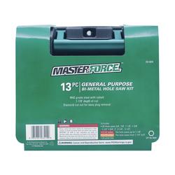 Masterforce Bi Metal Hole Saw Kit 13 Piece at Menards