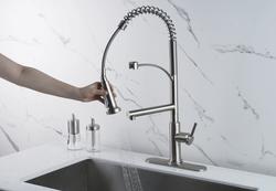 Tuscany Ridgehill One Handle Pull Down Stainless Kitchen Faucet At Menards