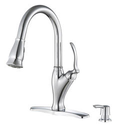 Tuscany® Jensen™ One-Handle Pull-Down Polished Chrome Kitchen Faucet at ...