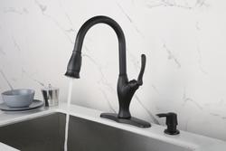 Tuscany® Jensen™ One-Handle Pull-Down Matte Black Kitchen Faucet
