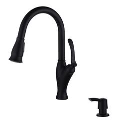 Tuscany® Jensen™ One-Handle Pull-Down Matte Black Kitchen Faucet