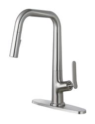 Tuscany® Chevek One-Handle Pull-Down Stainless Kitchen Faucet at
