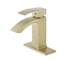 Tuscany® Abbeville One-Handle 4" Centerset Matte Gold Bathroom Sink Faucet at Menards®
