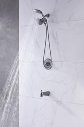 Tuscany® Vantaa™ One Handle 6 Function Black Stainless Bathtub