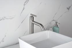 Tuscany® Vantaa™ One Handle Brushed Nickel Vessel Bathroom Sink