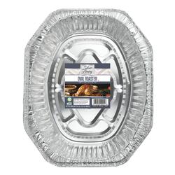 MCWARE ALUMINUM OVAL ROASTER WITH LID AND RACK - 11 - Touchard