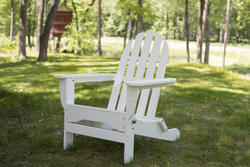 Tangentwood® Grand Haven White Folding Adirondack Chair at Menards®