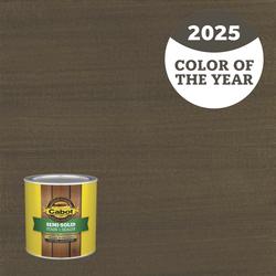 Cabot® Semi-Solid Burnt Hickory Deck & Siding Stain Sample - 1/2