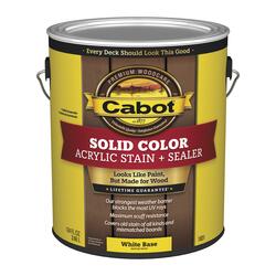 Cabot® Solid Color Acrylic Ultra White Deck Stain + Sealer - 1 gal. at ...