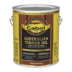 Cabot® Australian Timber Oil® Jarrah Brown Exterior Wood Stain - 1 gal ...