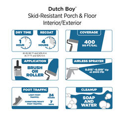 Dutch Boy® Skid-Resistant Porch & Floor Interior/Exterior Satin Old Oak  Trail Paint + Primer - 1 gal. at Menards®