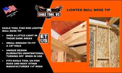 Eagle Tool US Fiberglass Fish Rod Accessory Lighted Bull Nose Tip ETFLKIT1  - The Home Depot