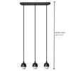 Patriot Lighting® Mix and Match Black 3-Light Adjustable Mini Pendant