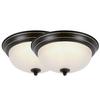 Patriot Lighting® Benny Oil-Rubbed Bronze LED Flush Mount Ceiling Light 2-Pack