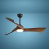 Patriot Lighting™ Eliza 52" Matte Black Indoor LED Ceiling fan