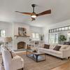 Patriot Lighting™ Eliza 52" Matte Black Indoor LED Ceiling fan