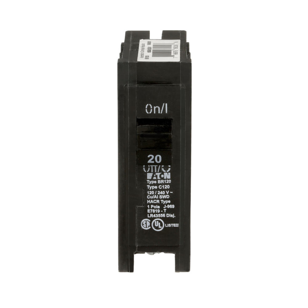 Eaton Type BR 20-Amp 1-Pole Standard Trip Circuit Breaker Eaton Type BR 20-Amp 1-Pole Standard Trip Circuit Breaker