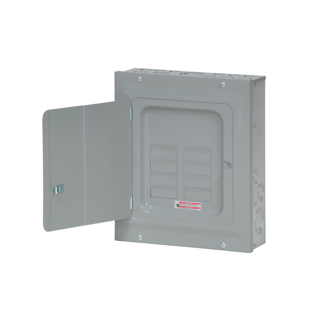 Eaton BR 125 Amp 8 Space 16 Circuit Indoor Main Lug Loadcenter with Surface Door