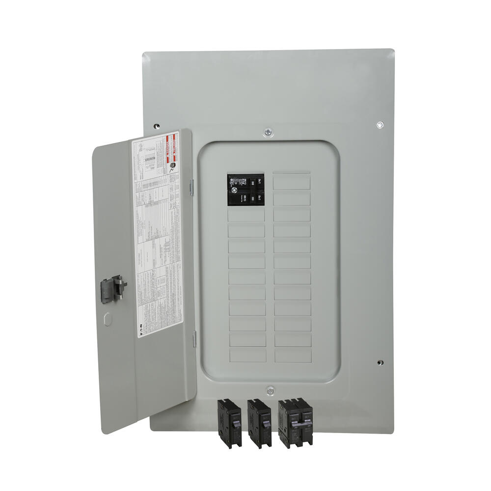 BR 100 Amp 20-Circuit Indoor Main Breaker Plug-On Neutral Load Center BR 100 Amp 20-Circuit Indoor Main Breaker Plug-On Neutral Load Center