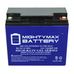 MIGHTY MAX BATTERY Maintenance Free GEL Battery Includes 12-Volt 4