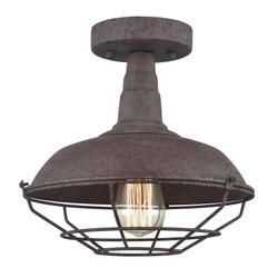 Claxy® Rust 1-Light Semi-Flush Mount Ceiling Light at Menards®