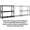 Performax® 77"W x 72"H x 24"D 3-Tier Heavy-Duty Metal Shelving Unit