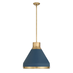 Thesis™ Doyle 18-inch 1-light Natural Brass Pendant Light with