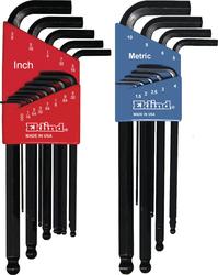 Eklind® SAE/Metric L-Wrench Combination Ball Hex Key Set - 22