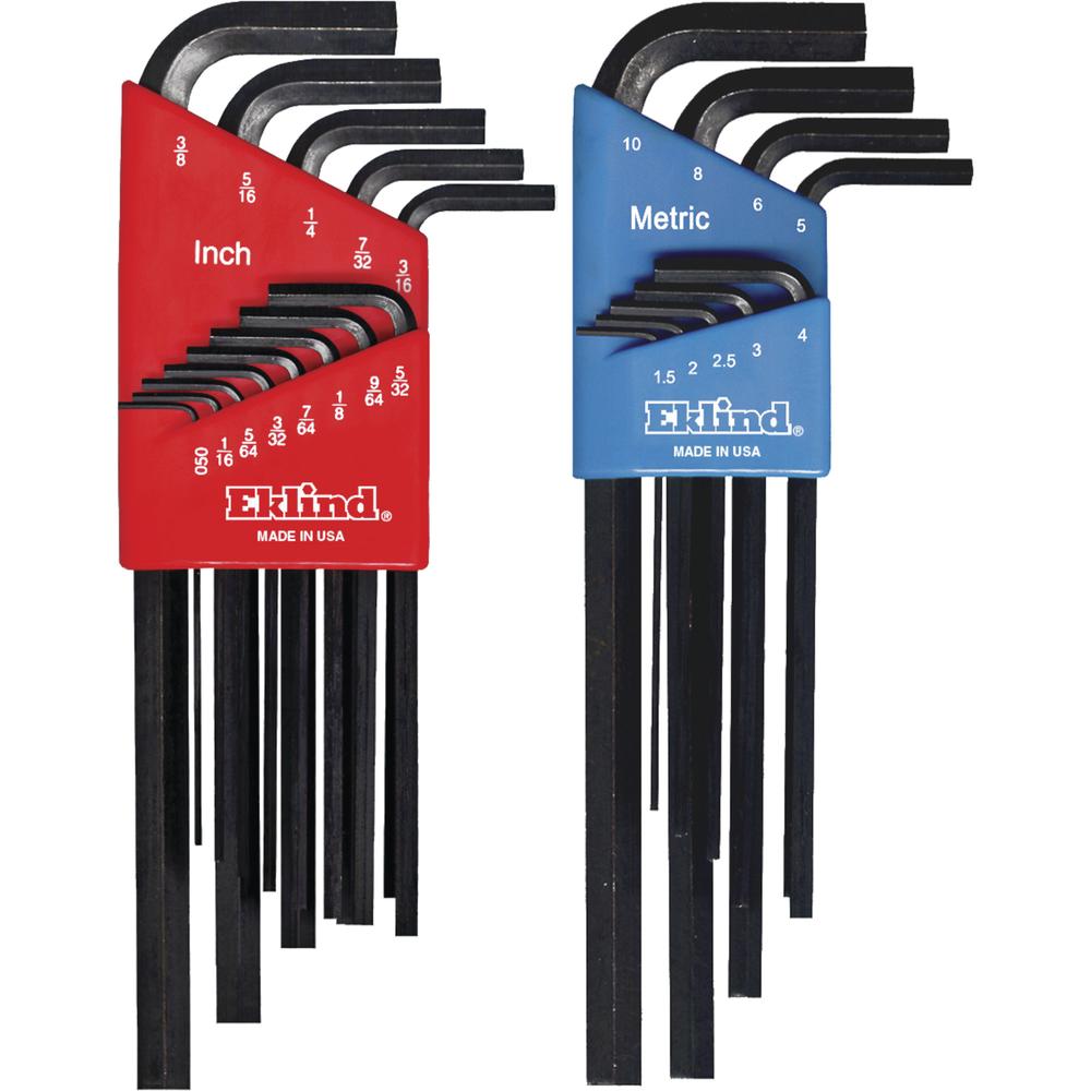 Eklind® SAE/Metric L-Wrench Combination Hex Key Set - 22 Piece