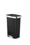 EKO Hana II 13 Gallon Step-On Plastic Trash Can with Lid