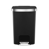 EKO Hana II 13 Gallon Step-On Plastic Trash Can with Lid