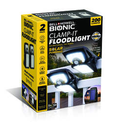 BELL + HOWELL® Solar-Powered Motion Sensing Integrated LED Black