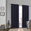 30"x84" Woven Blackout Window Curtain Panel with Rod Pocket