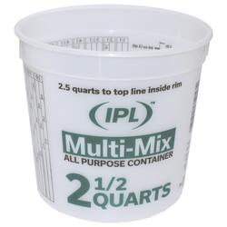 IPL Plastics Multi Mix Paint Container - 2-1/2 Quart