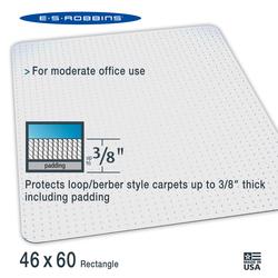 ES Robbins 120737 EverLife 36 x 20 Clear Vinyl Antimicrobial Countertop  Mat