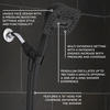 Oxygenics® PowerWave™ 6-Spray Setting Matte Black Handheld Showerhead