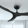 Patriot Lighting® Gannon 56" Black Indoor/Outdoor Ceiling Fan
