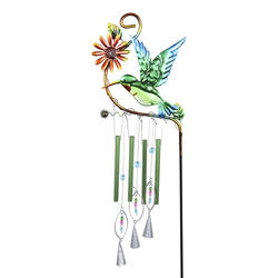 Enchanted Garden® 36 Hummingbird Wind Chime Yard Stake at Menards®