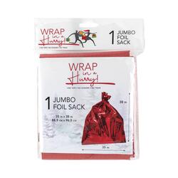 Red Jumbo Plastic Sack 24in. x 6in. x 42in. (SG5BRM)